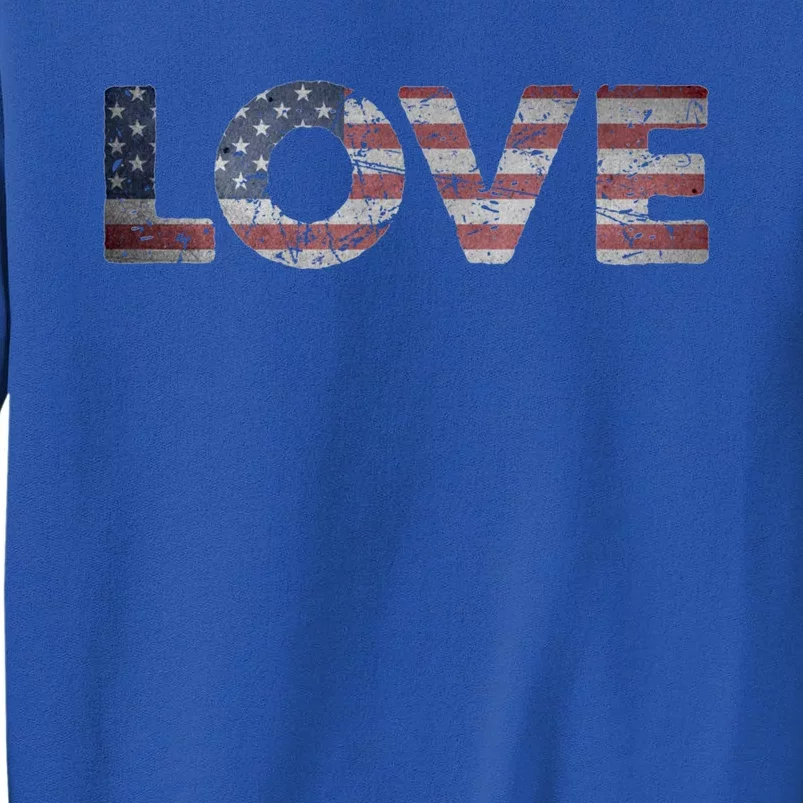 America Love Us Flag Love America Style I Love Usa Gift Sweatshirt