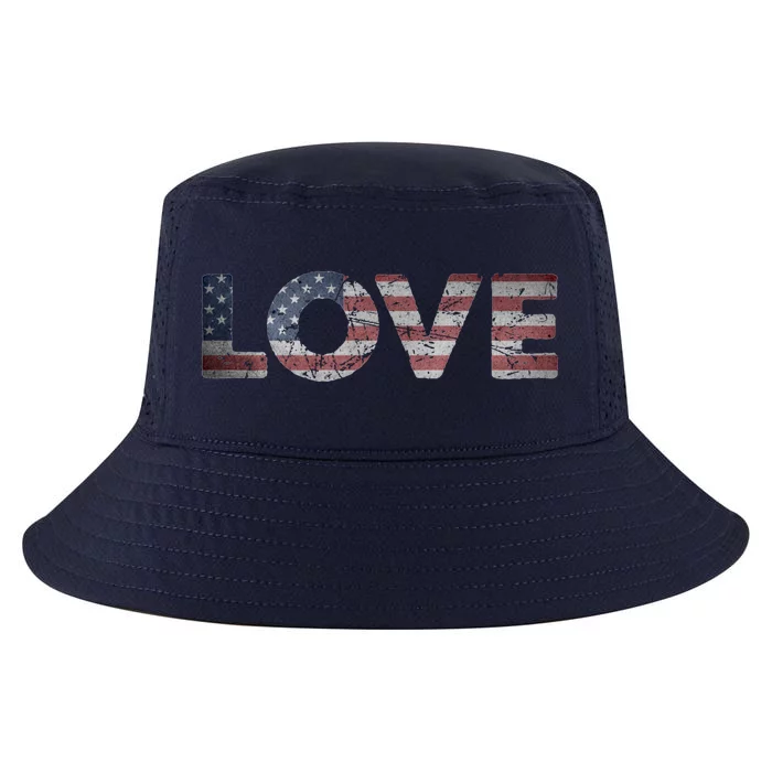 America Love Us Flag Love America Style I Love Usa Gift Cool Comfort Performance Bucket Hat