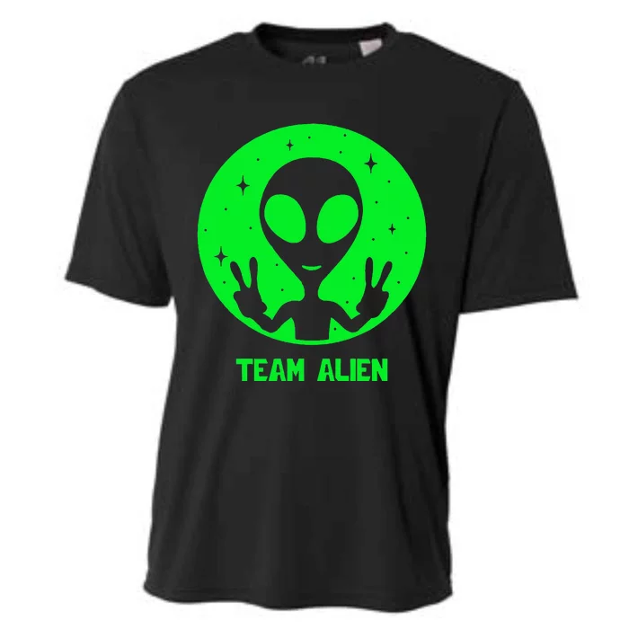 Alien Lover Ufo Abduction Team Alien Cooling Performance Crew T-Shirt