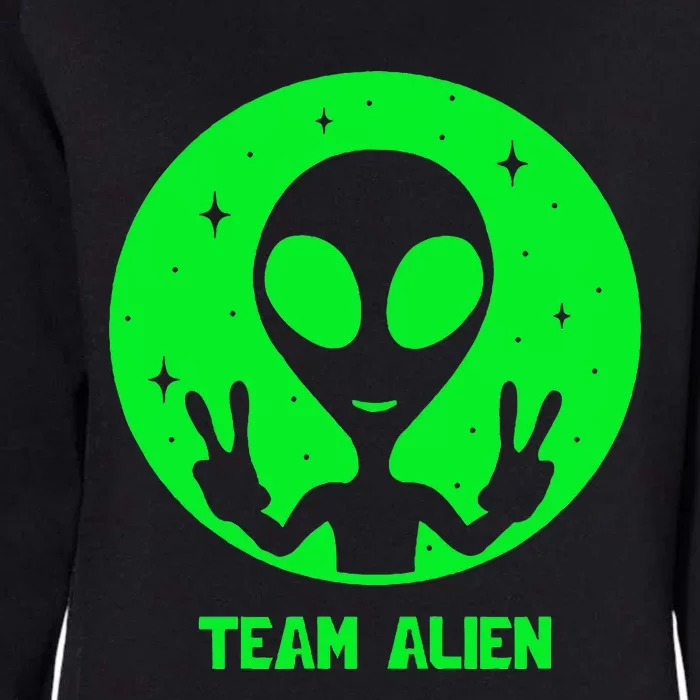 Alien Lover Ufo Abduction Team Alien Womens California Wash Sweatshirt