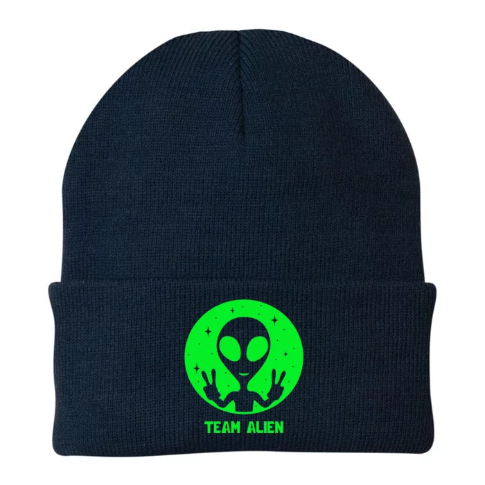 Alien Lover Ufo Abduction Team Alien Knit Cap Winter Beanie