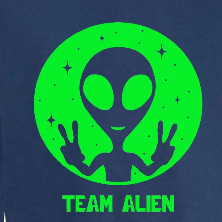 Alien Lover Ufo Abduction Team Alien Garment-Dyed Sweatshirt