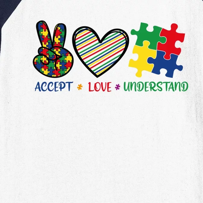 Accept Love Understand Baseball Sleeve Shirt