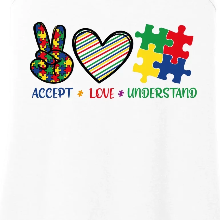 Accept Love Understand Ladies Essential Tank