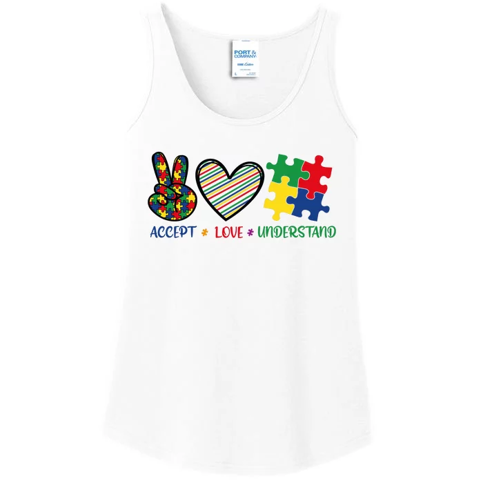 Accept Love Understand Ladies Essential Tank