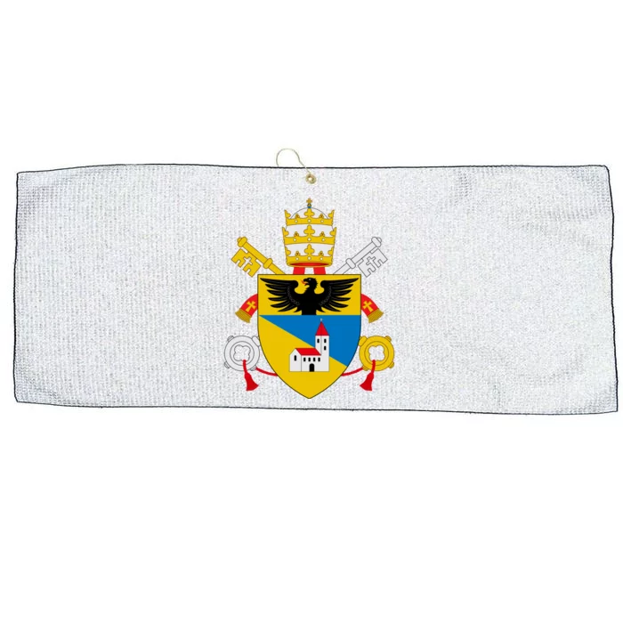 Amoris Laetitia Vatican City Coat Of Arms Of Pope Francis Papal Coats Of Arms U Large Microfiber Waffle Golf Towel