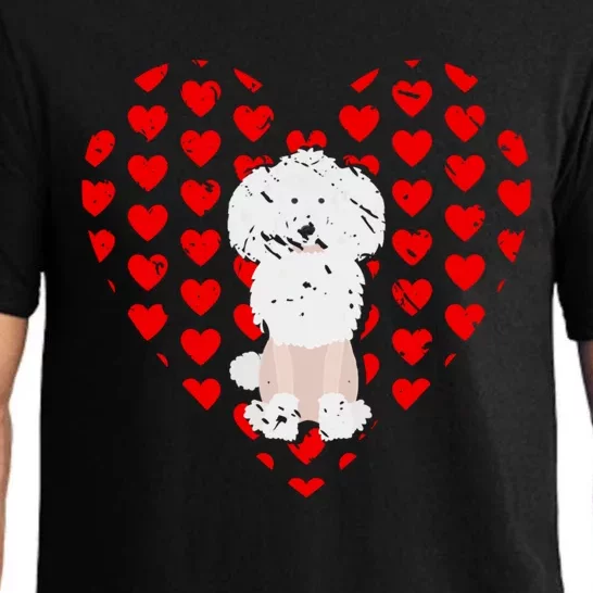 Animal Lover Valentines Day Gift Poodle Gift Pajama Set