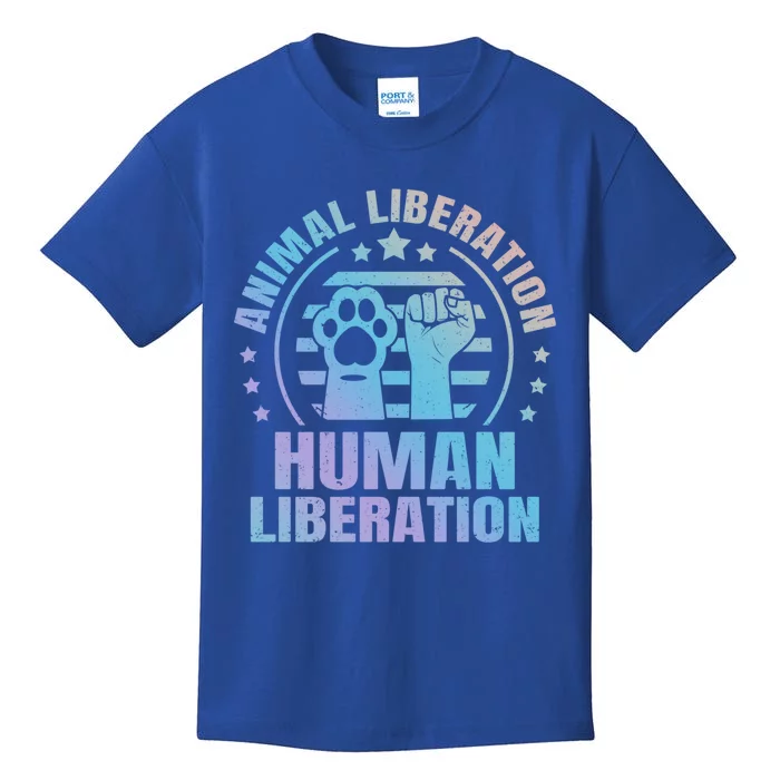 Animal Liberation Vegeterian Vegan Meaningful Gift Kids T-Shirt