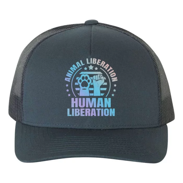 Animal Liberation Vegeterian Vegan Meaningful Gift Yupoong Adult 5-Panel Trucker Hat