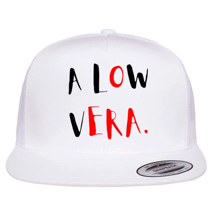 A Low Vera Flat Bill Trucker Hat