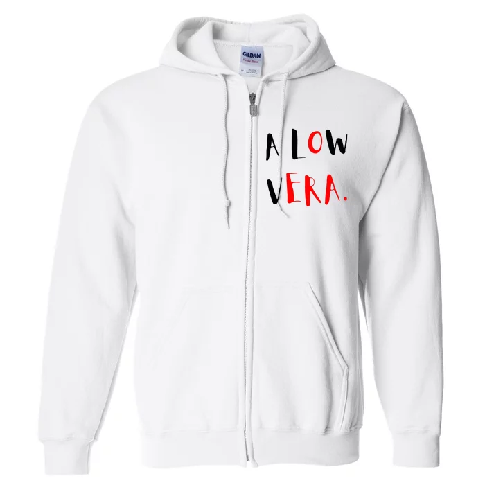 A Low Vera Full Zip Hoodie