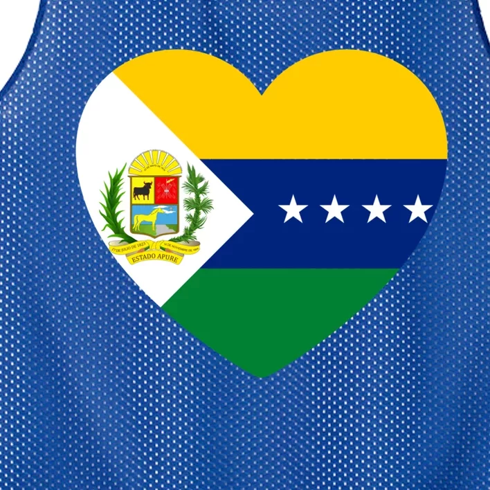 Apure Love Venezuela Gift Mesh Reversible Basketball Jersey Tank