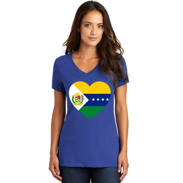 Apure Love Venezuela Gift Women's V-Neck T-Shirt