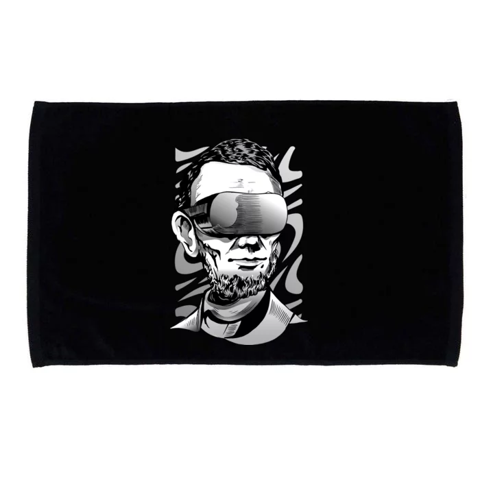 Abraham Lincoln Virtual Reality Glasses Microfiber Hand Towel