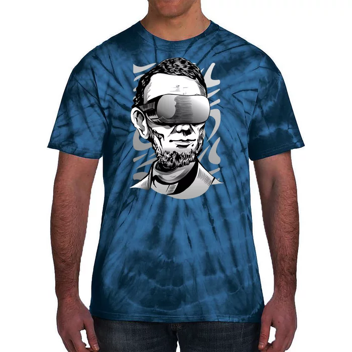 Abraham Lincoln Virtual Reality Glasses Tie-Dye T-Shirt