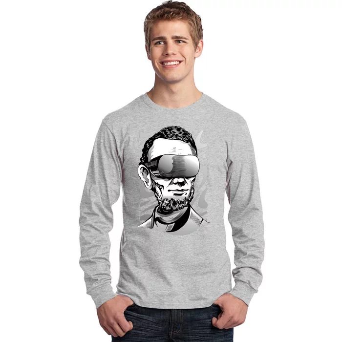 Abraham Lincoln Virtual Reality Glasses Tall Long Sleeve T-Shirt