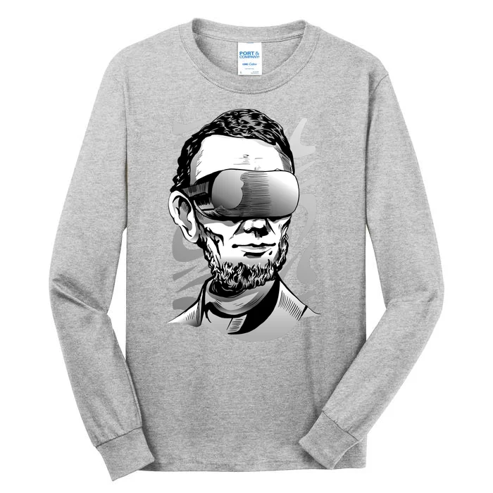 Abraham Lincoln Virtual Reality Glasses Tall Long Sleeve T-Shirt