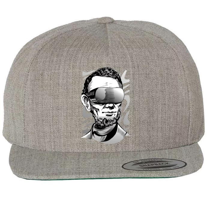 Abraham Lincoln Virtual Reality Glasses Wool Snapback Cap