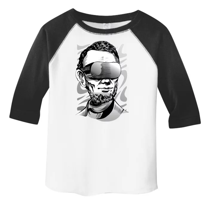 Abraham Lincoln Virtual Reality Glasses Toddler Fine Jersey T-Shirt