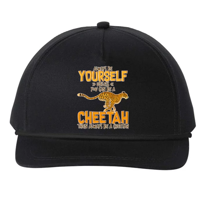 Always Be A Cheetah Snapback Five-Panel Rope Hat