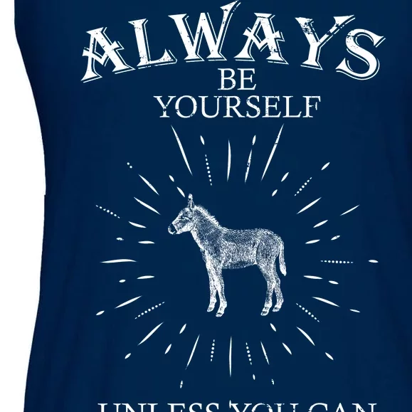 Always Be A Donkey Ladies Essential Flowy Tank