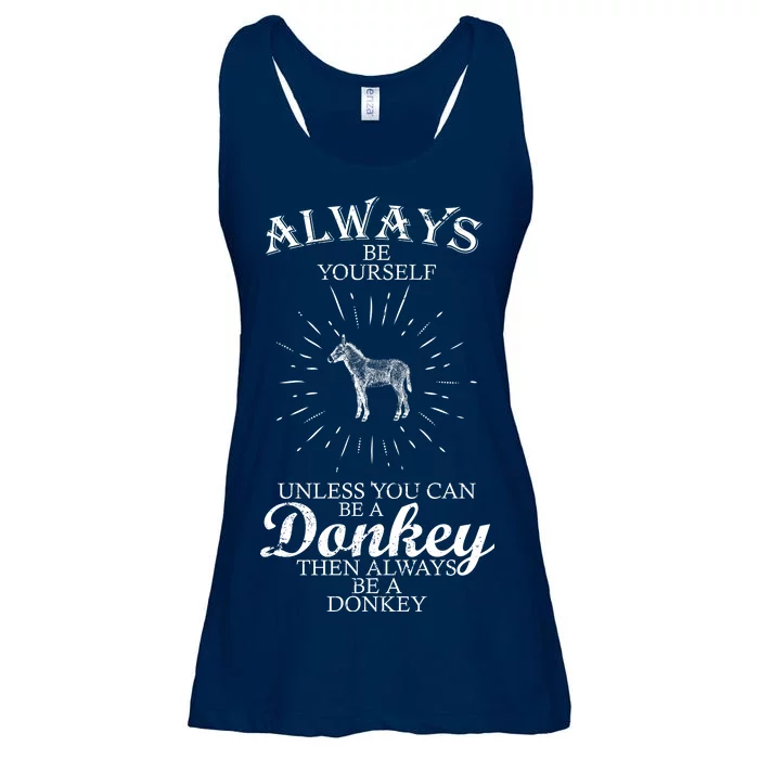 Always Be A Donkey Ladies Essential Flowy Tank