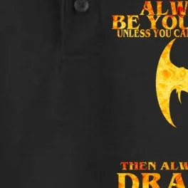 Always Be A Dragon Dry Zone Grid Performance Polo