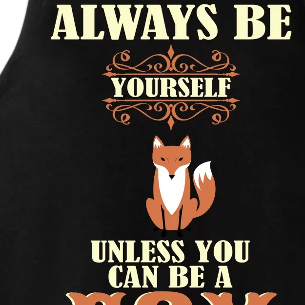 Always Be A Fox Ladies Tri-Blend Wicking Tank