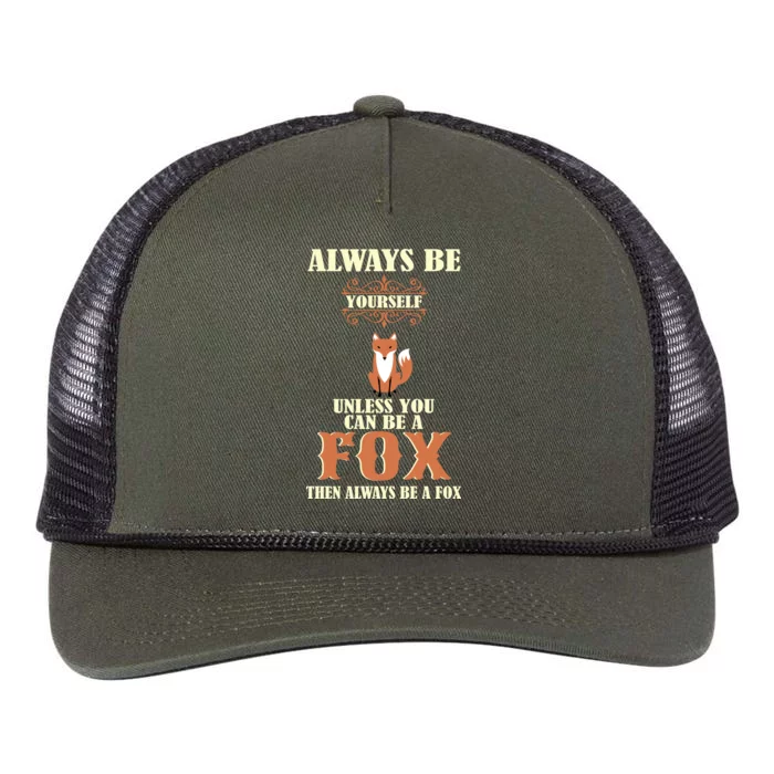 Always Be A Fox Retro Rope Trucker Hat Cap