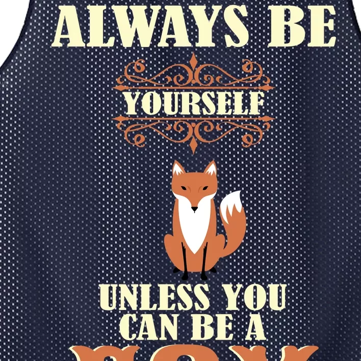 Always Be A Fox Mesh Reversible Basketball Jersey Tank