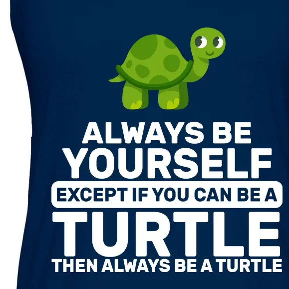 Always Be A Turtle Ladies Essential Flowy Tank