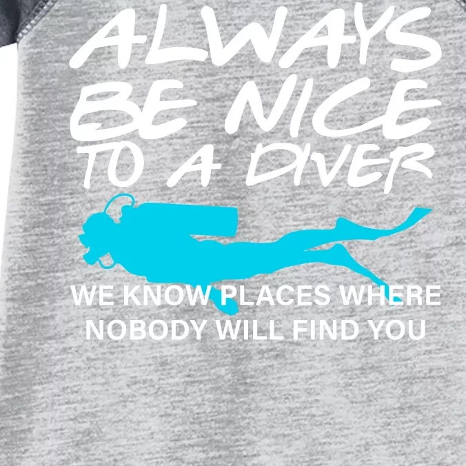 Always Be Nice To A Diver Infant Baby Jersey Bodysuit