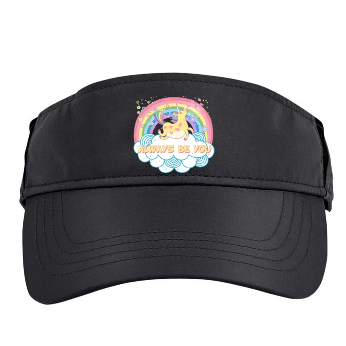 Always Be You Unicorn Rainbow Adult Drive Performance Visor