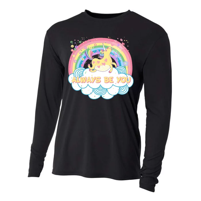 Always Be You Unicorn Rainbow Cooling Performance Long Sleeve Crew