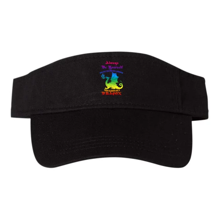 Always Be Yourself Unless You Can Be A Dragon Valucap Bio-Washed Visor