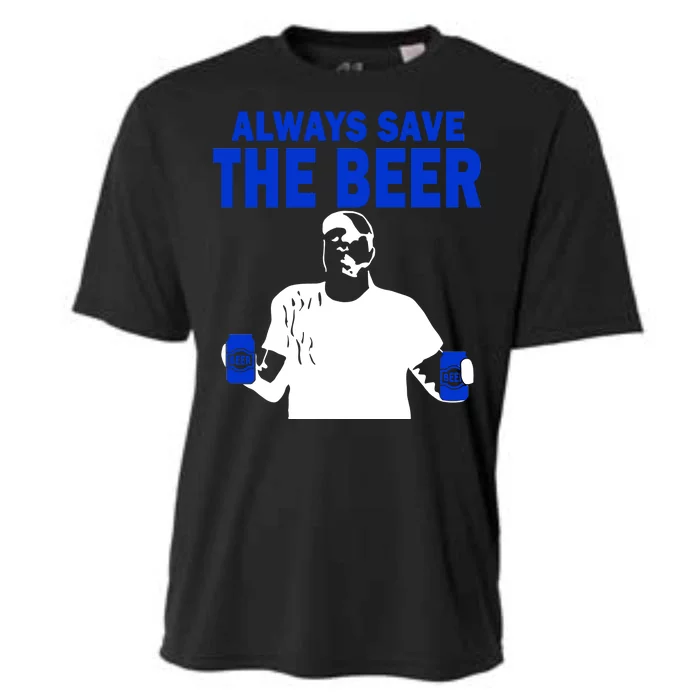 Always Save The Beers Funny Cooling Performance Crew T-Shirt