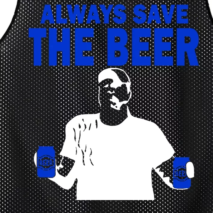 Always Save The Beers Funny Mesh Reversible Basketball Jersey Tank