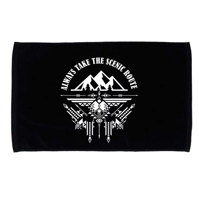 Always Take The Scenic Route Microfiber Hand Towel