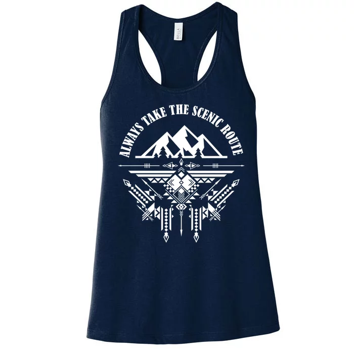 Always Take The Scenic Route Women's Racerback Tank