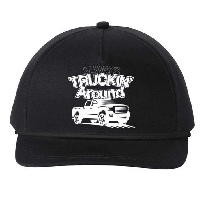 Always Truckin' Around Snapback Five-Panel Rope Hat