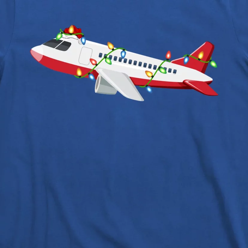 Airplane Lover Xmas Santa Hat Airplane Christmas Gift T-Shirt