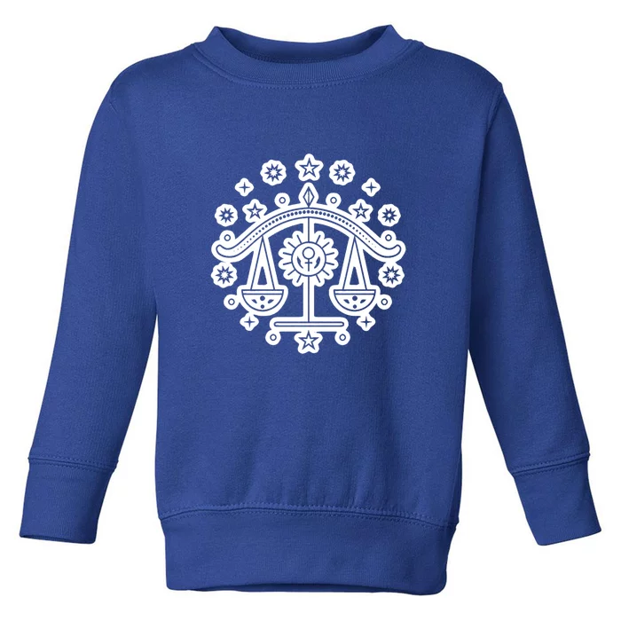 Astrology Libra Zodiac Sign Meaningful Gift Toddler Sweatshirt