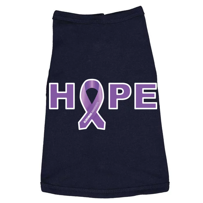 Alzheimer's Disase Awareness Ribbon Doggie Tank