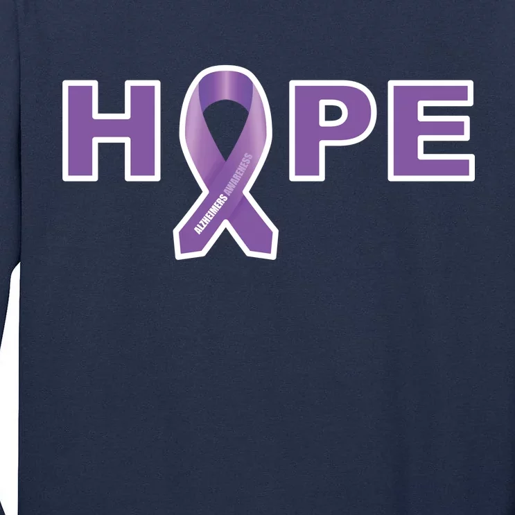 Alzheimer's Disase Awareness Ribbon Tall Long Sleeve T-Shirt