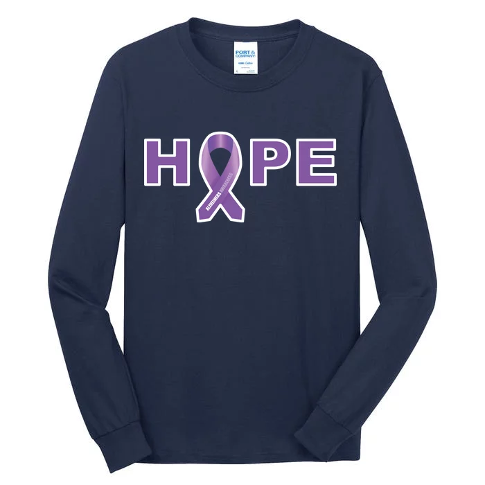 Alzheimer's Disase Awareness Ribbon Tall Long Sleeve T-Shirt