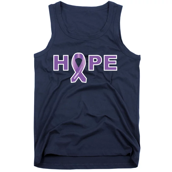 Alzheimer's Disase Awareness Ribbon Tank Top