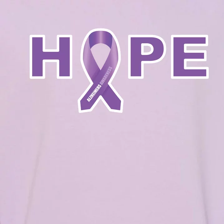 Alzheimer's Disase Awareness Ribbon Garment-Dyed Sweatshirt