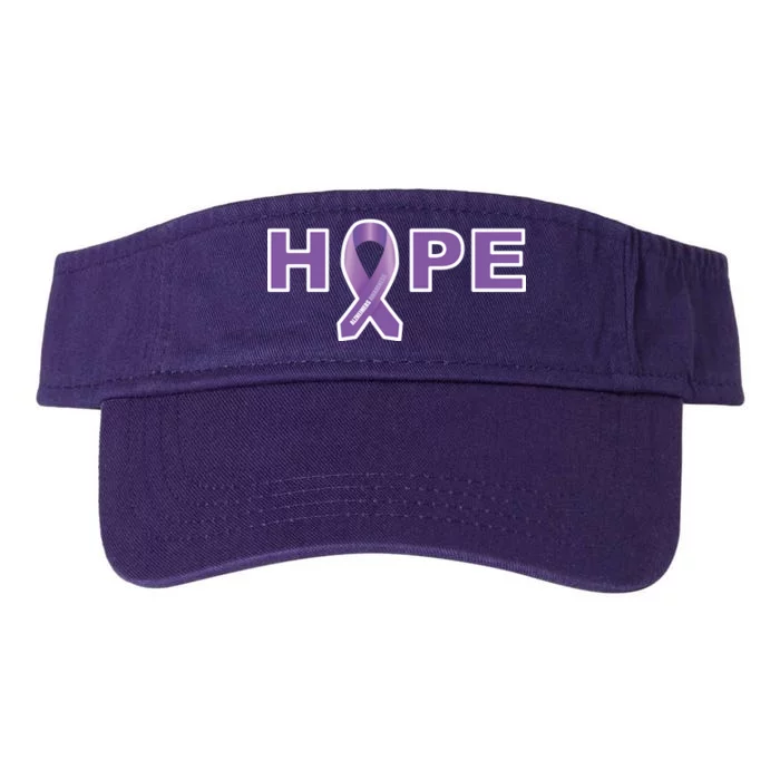 Alzheimer's Disase Awareness Ribbon Valucap Bio-Washed Visor