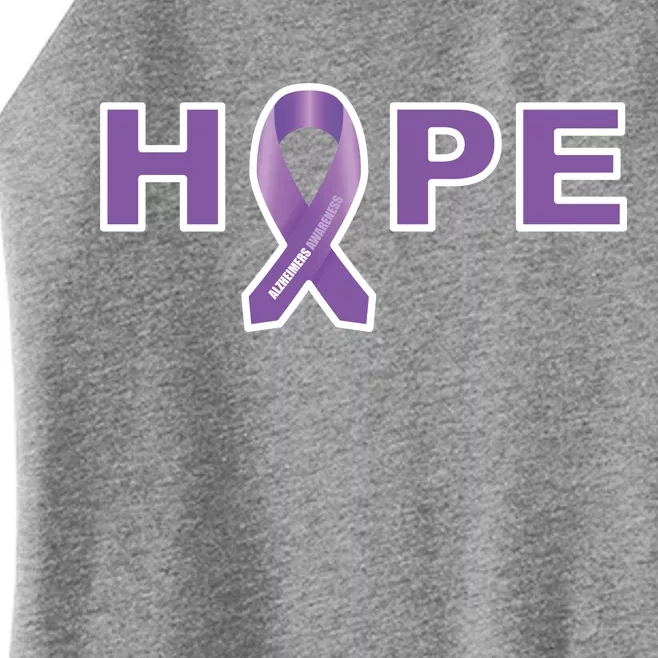 Alzheimer's Disase Awareness Ribbon Women’s Perfect Tri Rocker Tank