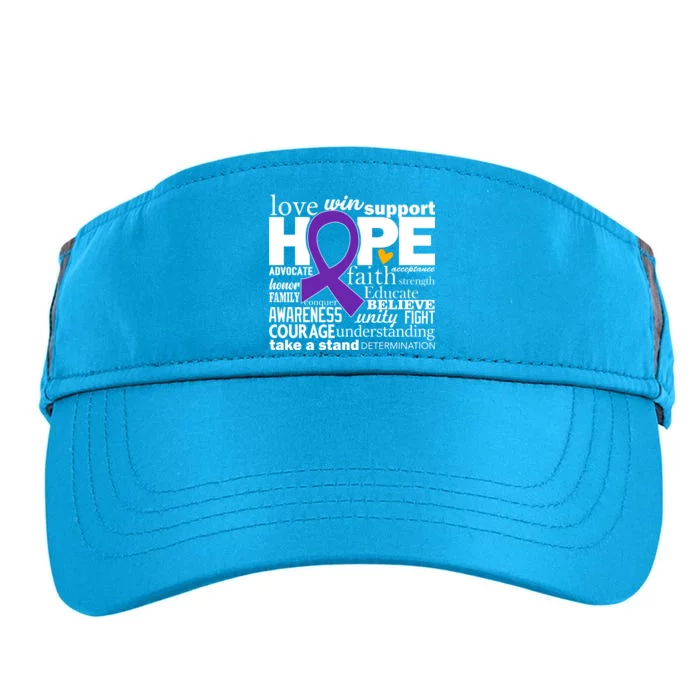 Alzheimer's Hope Love Support Adult Drive Performance Visor